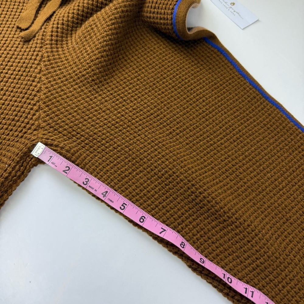 Spiritual Gangster Waffle Jogger Pants Womens Large Brown Knit High Rise - Picture 13 of 13
